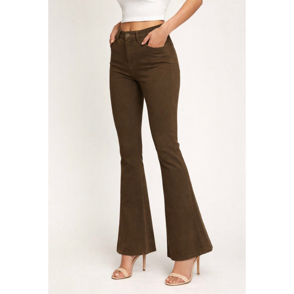 Women's Cello Brown Flare Jeans Size 7